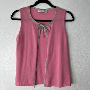 Fabiana Filippi pink knit Y2K top XS